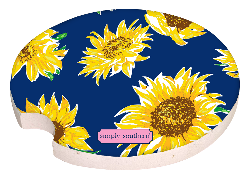 Simply Car Coaster - Sunflower - by Simply Southern