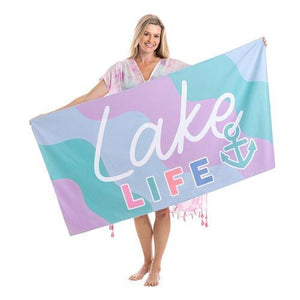 LAKE LIFE QUICK DRY BEACH TOWEL  - by Katydid