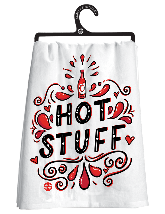Happy Towel - Hot Stuff - by Simply Southern Buy at Here Today Gone Tomorrow! (Rome, GA)