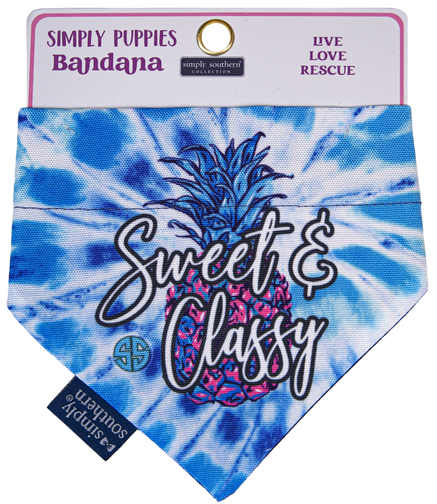 SIMPLY PUPPIES BANDANA - Sweet & Classy - by Simply Southern
