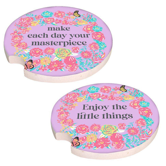 2 Pack Car Coaster - Masterpiece - by Simply Southern