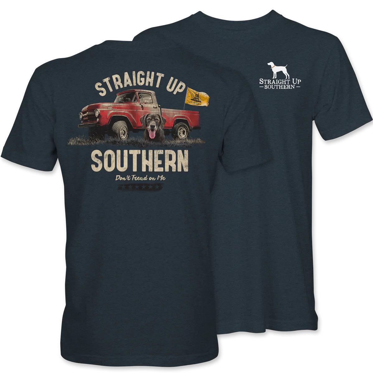 Don't Tread on Me Truck (Men's Short Sleeve T-Shirt) by Straight Up Southern