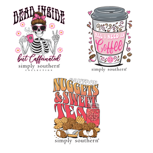 Sticker Set - Caffeine - by Simply Southern