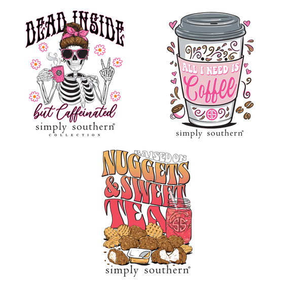 Sticker Set - Caffeine - by Simply Southern