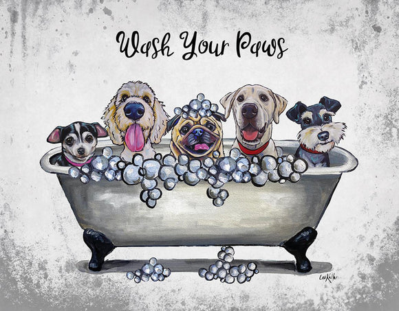 Wash Your Paws - Vintage-style Tin Sign