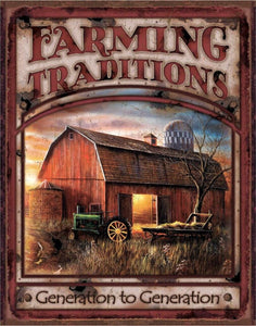 Farming Traditions - Vintage-style Tin Sign