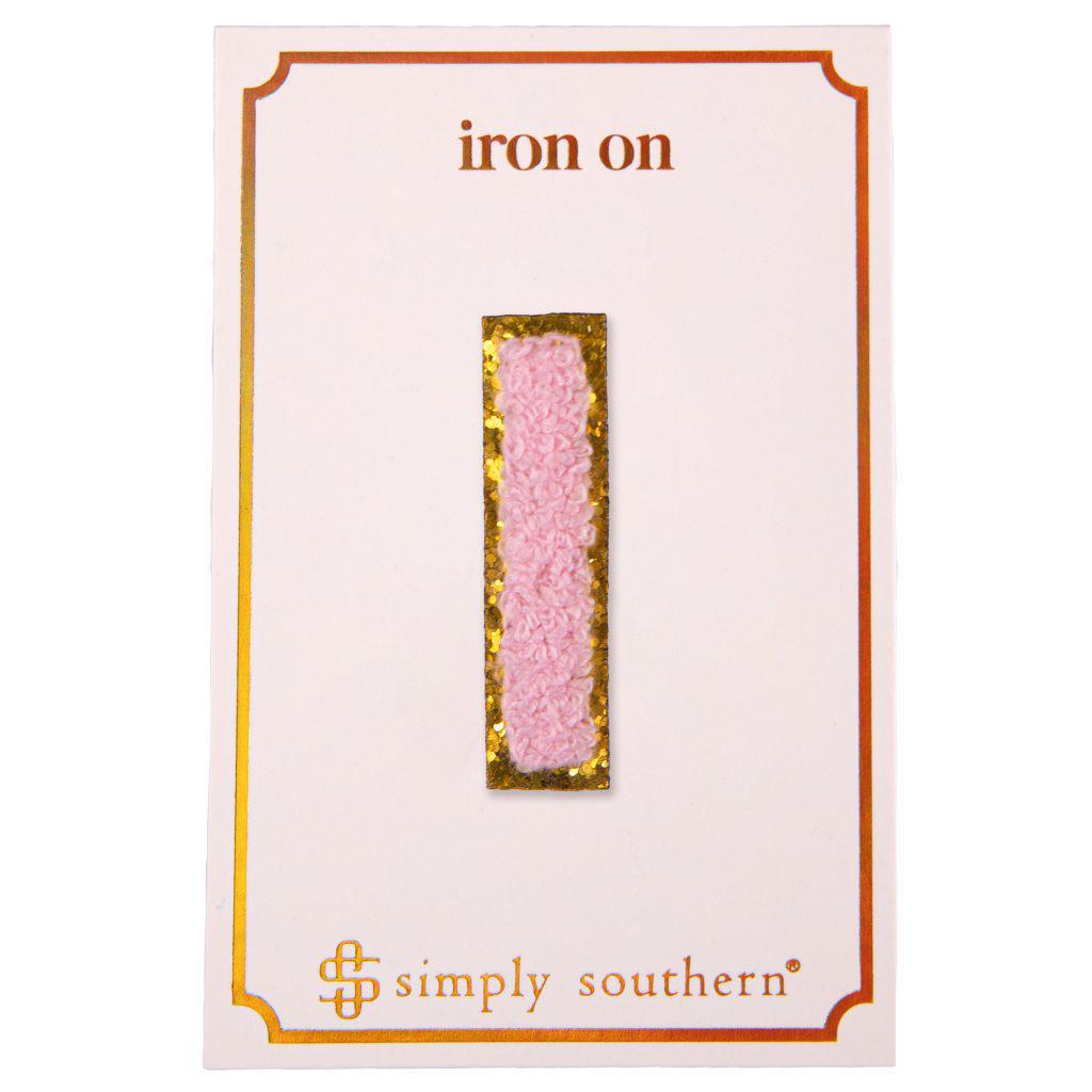 Iron on Patch Pink Letter - I - by Simply Southern