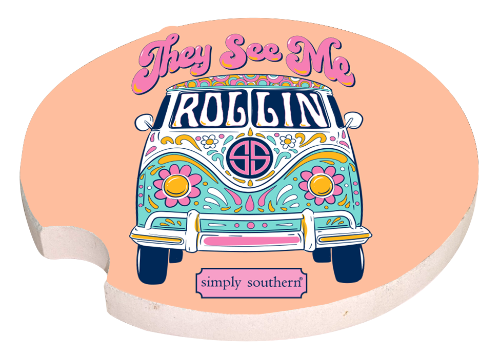 Car Coaster - They See Me Rollin - by Simply Southern
