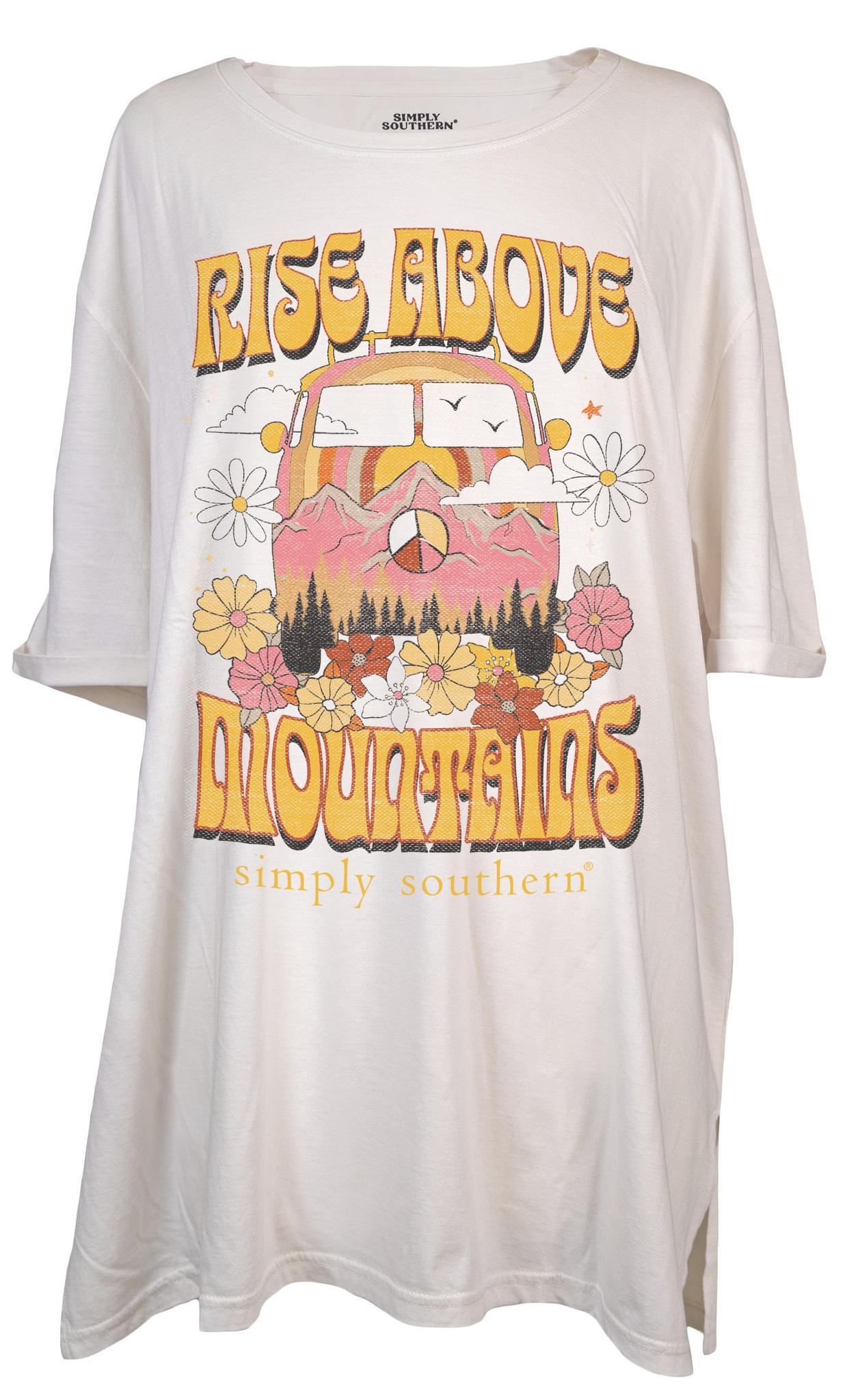Onesize Shirt - Rise Above Mountains - by Simply Southern