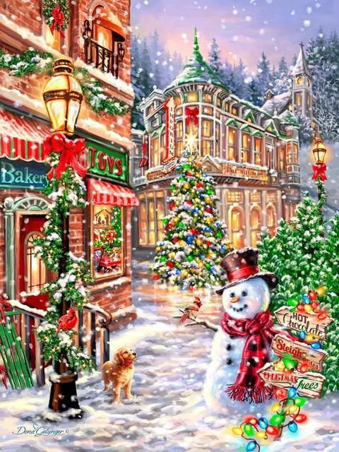 Merry Main Street Puzzle - 1000pc - by Springbok