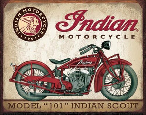 Indian Scout - Vintage-style Tin Sign