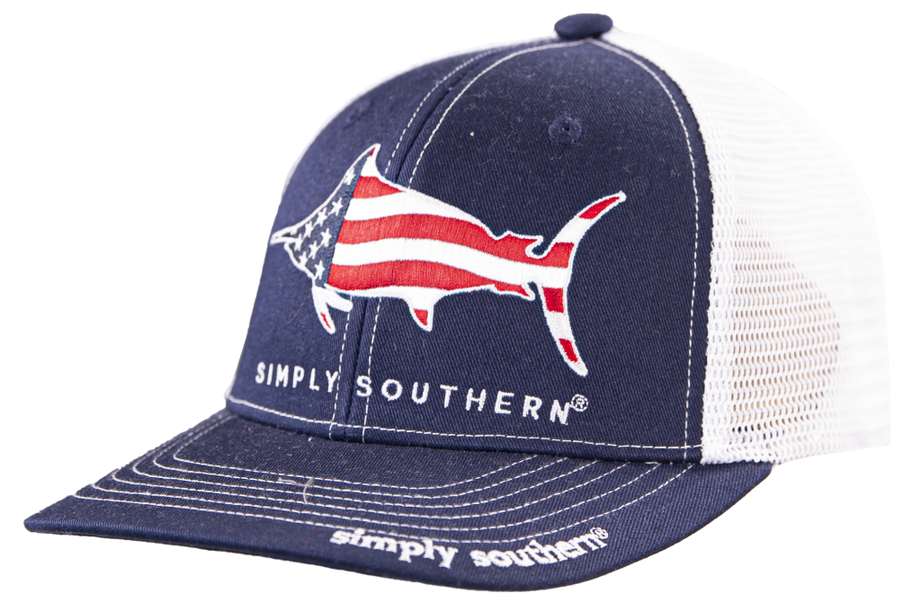 Marlin Flag - Men's Baseball Cap - by Simply Southern