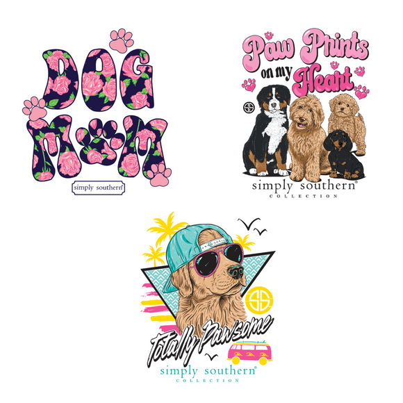 Sticker Set - Dog Mom - by Simply Southern