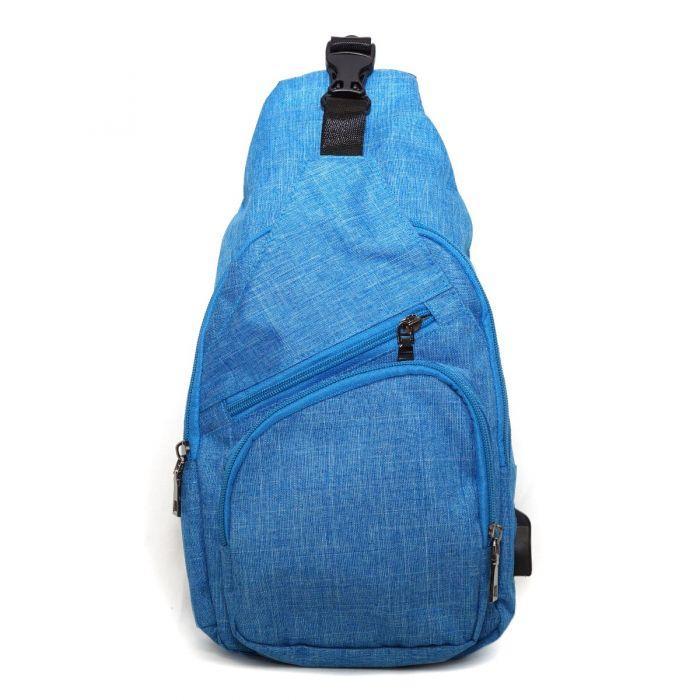 Anti-Theft Day Large Sling Bag - Sky Blue - by Calla