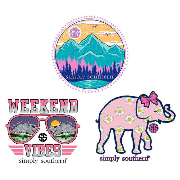 3 Pack Sticker Set - Mtn - by Simply Southern