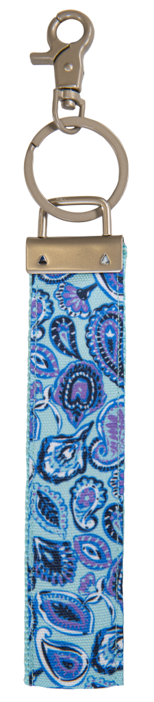 Keyfob - Blue Paisley - by Simply Southern