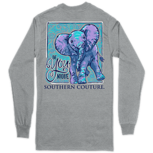 Be Younique Elephant - Long Sleeve T-shirt - by Southern Couture