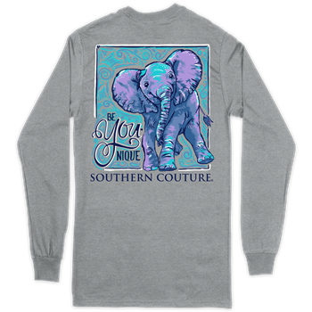 Be Younique Elephant - Long Sleeve T-shirt - by Southern Couture