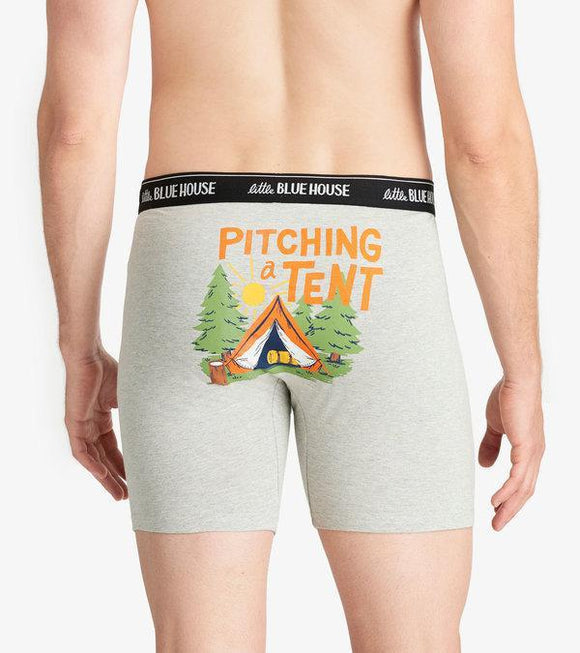 Pitching a Tent Boxer Briefs - by Little Blue House - www.HereTodayGoneTomorrow.store