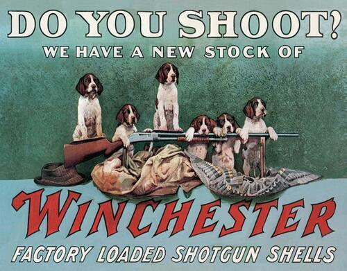 Winchester Shoot - Vintage-style Tin Sign