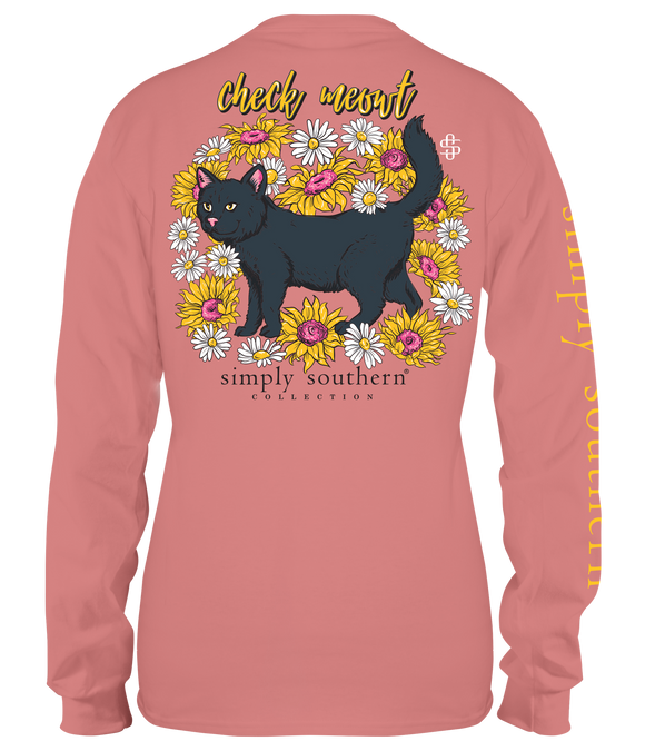 Check Meowt (Long Sleeve T-Shirt) by Simply Southern