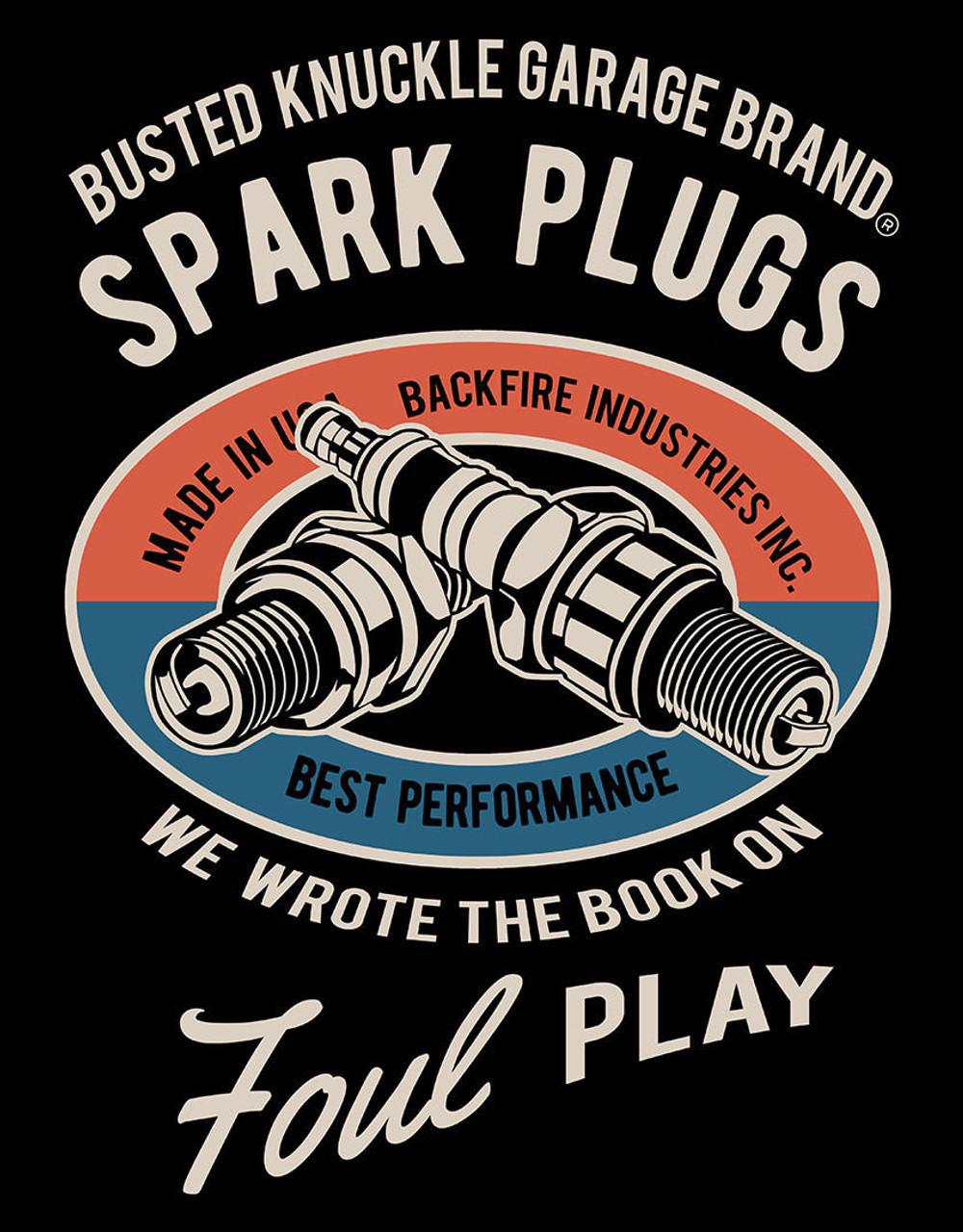 Busted Knuckle Garage Spark - Vintage-style Tin Sign