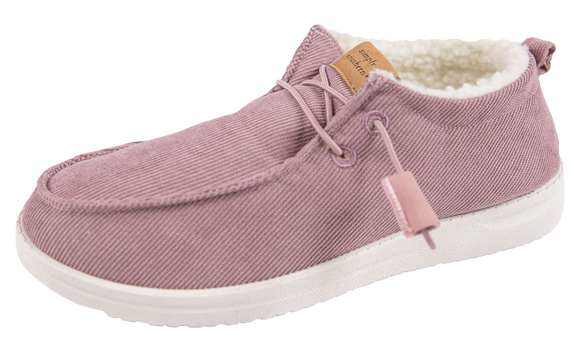 Corduroy Fleece Women's Slip-on Shoes - Dawn - by Simply Southern