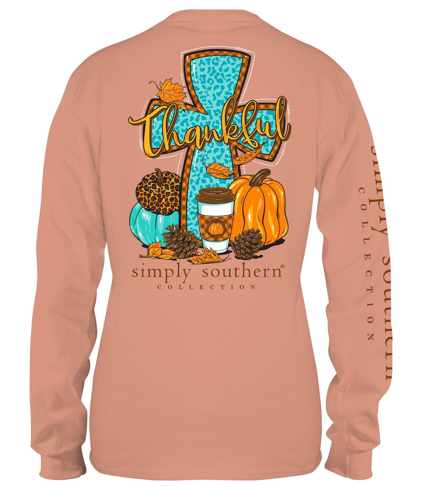 Thankful (Long Sleeve T-Shirt) by Simply Southern