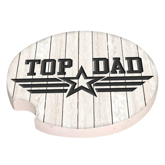 Men's Car Coaster - Top Dad - by Simply Southern