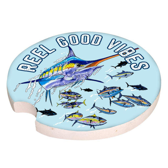 Men's Car Coaster - Reel Good Vibes - by Simply Southern