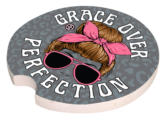 Car Coaster - Grace Over Perfection - by Simply Southern