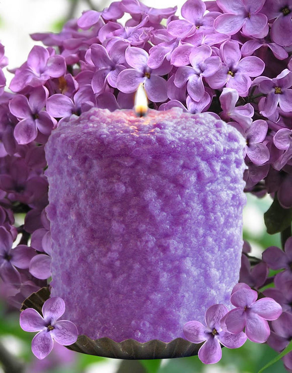 Hearth Candle - Lilac Blossom - by Warm Glow