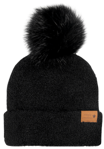 Fuzzy Beanie - Black - by Simply Southern