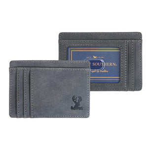 Guy's Leather Wallet - Blk Deer - by Simply Southern