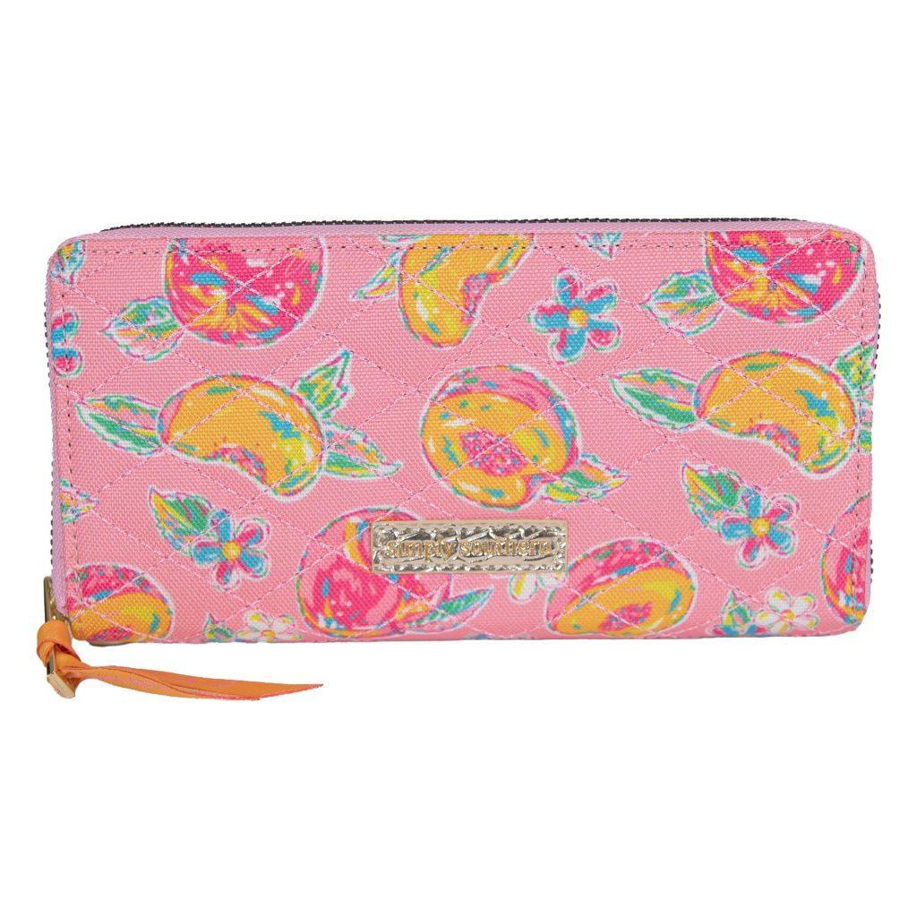 Quilted Wristlet Phone Wallet - Peachy - by Simply Southern