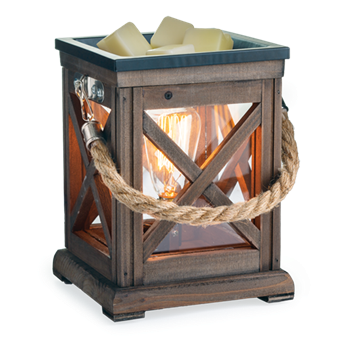 Edison Bulb Walnut and Rope Illumination Warmer - by Candle Warmers Etc.
