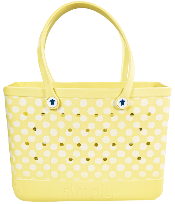 Simply Tote Large - Yellow Dot - by Simply Southern