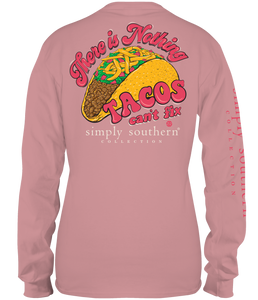 There is Nothing Tacos (Youth Long Sleeve T-Shirt) by Simply Southern