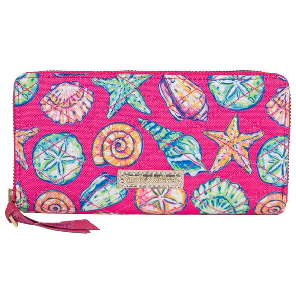 Quilted Wristlet Phone Wallet - Shell - by Simply Southern