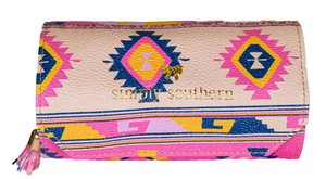 Vegan Leather Jewelry Holder - Aztec/Symi - by Simply Southern Buy at Here Today Gone Tomorrow! (Rome, GA)