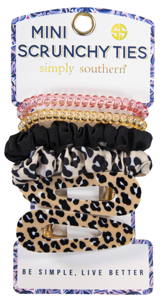 Mini Scrunchy Ties - Leopard - by Simply Southern