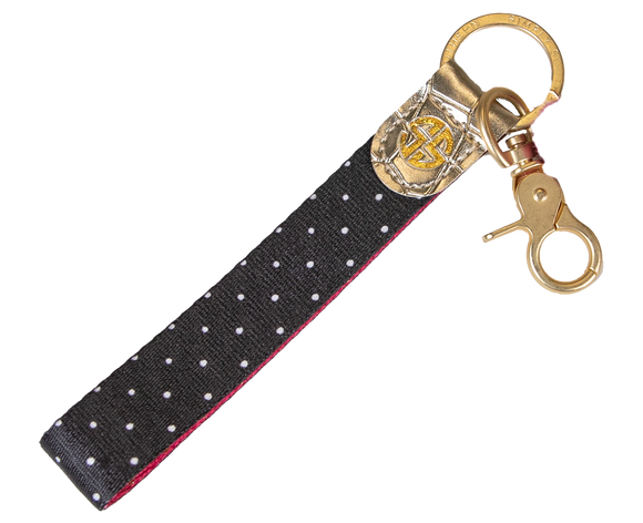 Keyfob - Black Dots - by Simply Southern Buy at Here Today Gone Tomorrow! (Rome, GA)