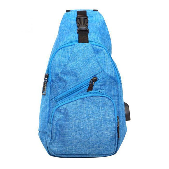 Anti-Theft Day Regular Sling Bag - Light Blue - by Calla