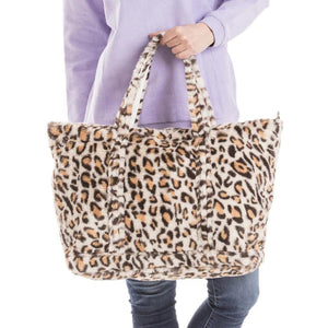 Cream Leopard Women's Tote Bag - by Katydid
