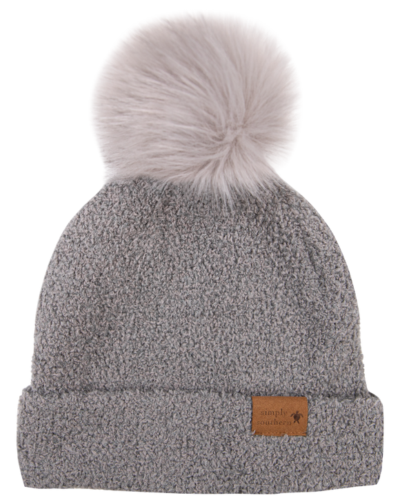 Fuzzy Beanie - Gray - by Simply Southern