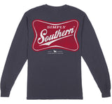 Logo Red (Men's Long Sleeve T-Shirt) by Simply Southern
