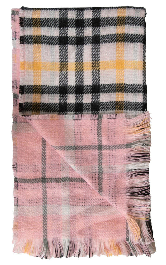 Double Scarf - Plaid/LTPink - by Simply Southern Buy at Here Today Gone Tomorrow! (Rome, GA)