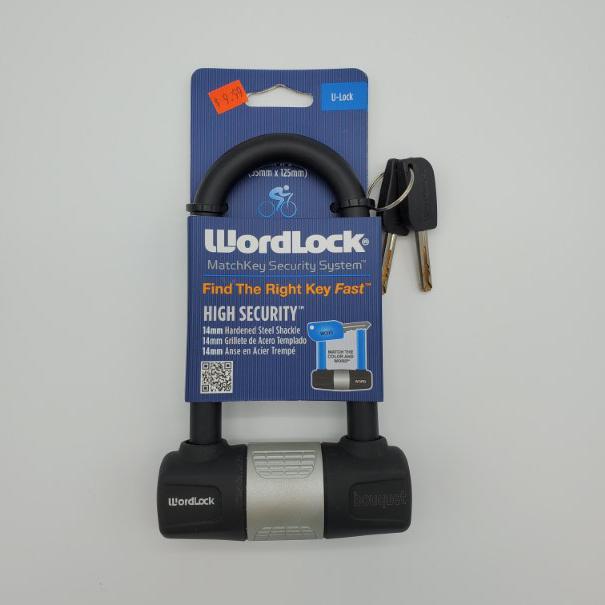 Word Lock 5" U-lock MatchKey Security System