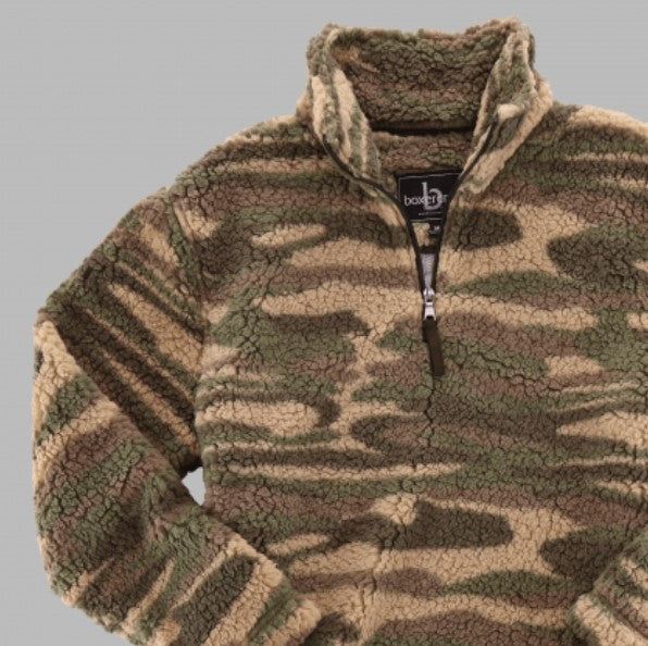 Quarter Zip Pullover Sherpa (Desert Camo) - by Boxercraft®