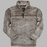 Quarter Zip Pullover Sherpa (Frosty Chocolate) - by Boxercraft®